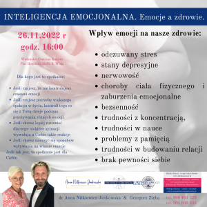 Inteligencja emocjonalna. Emocje a zdrowie